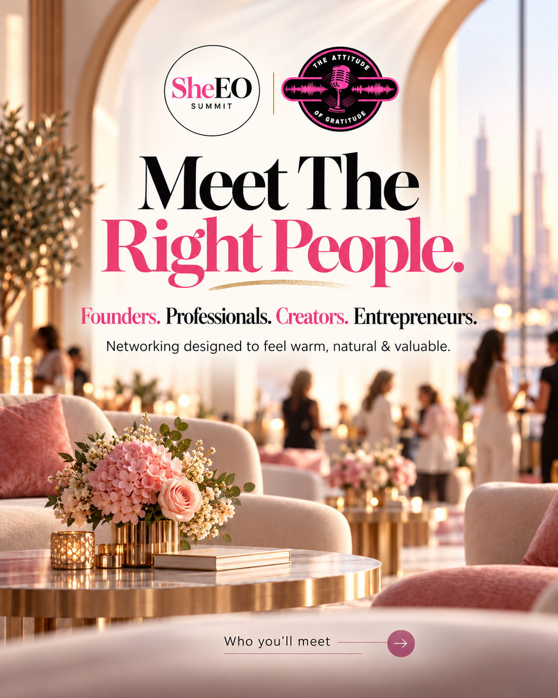 Meet founders, professionals, creators and entrepreneurs